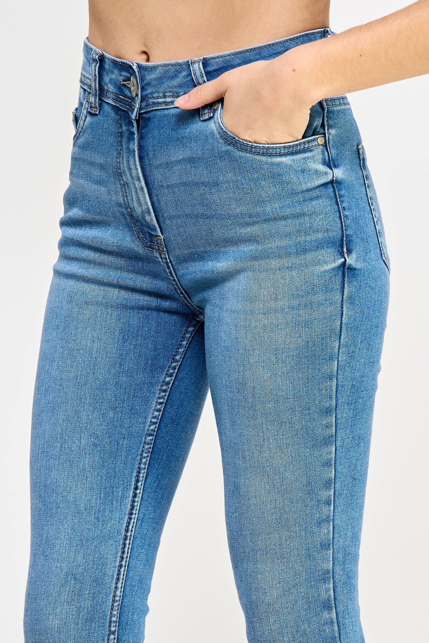 Skinny High Rise Denim Jeans