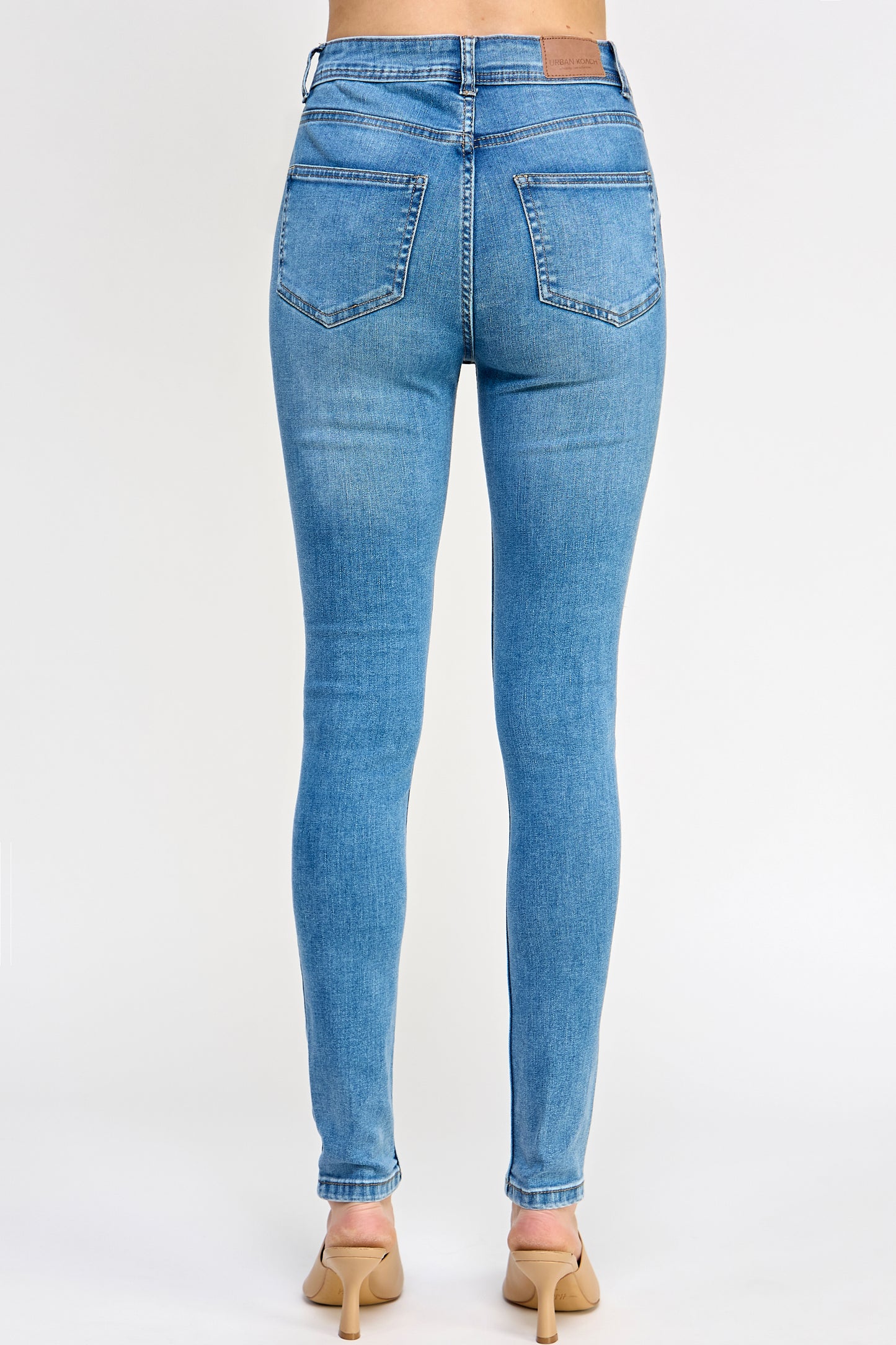 Skinny High Rise Denim Jeans