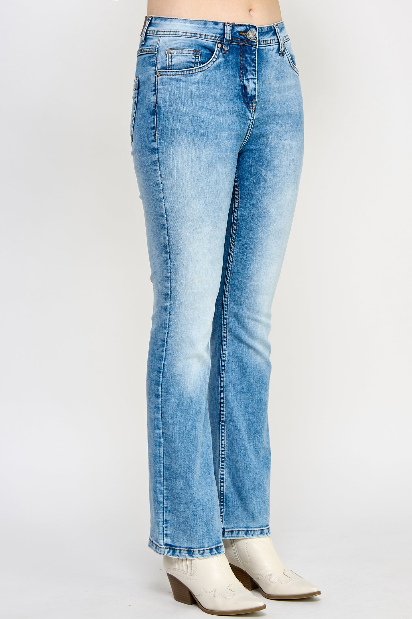 Boot-cut Denim Jeans