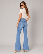 Load image into Gallery viewer, Retro Echo Wide Jeans