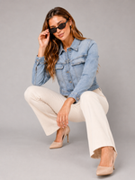 Load image into Gallery viewer, Chrome RIder Denim Jacket