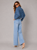 Load image into Gallery viewer, Ornate Indigo Jacquard Denim