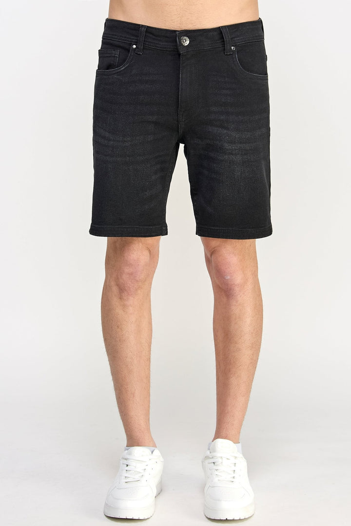 Basic Black Denim Shorts - MEN's Shorts - UrbanKoach