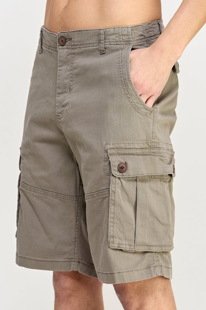 Beige Cargo Shorts - MEN's Shorts - UrbanKoach