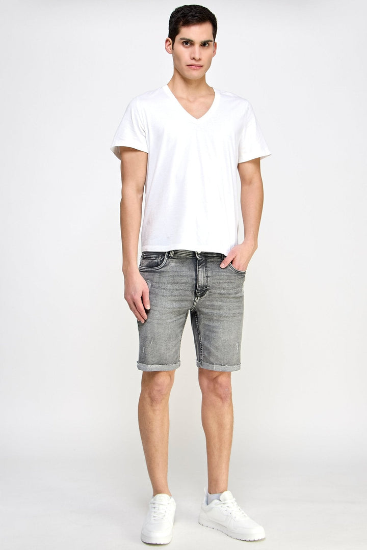 Charcoal Denim Shorts - MEN's Shorts - UrbanKoach