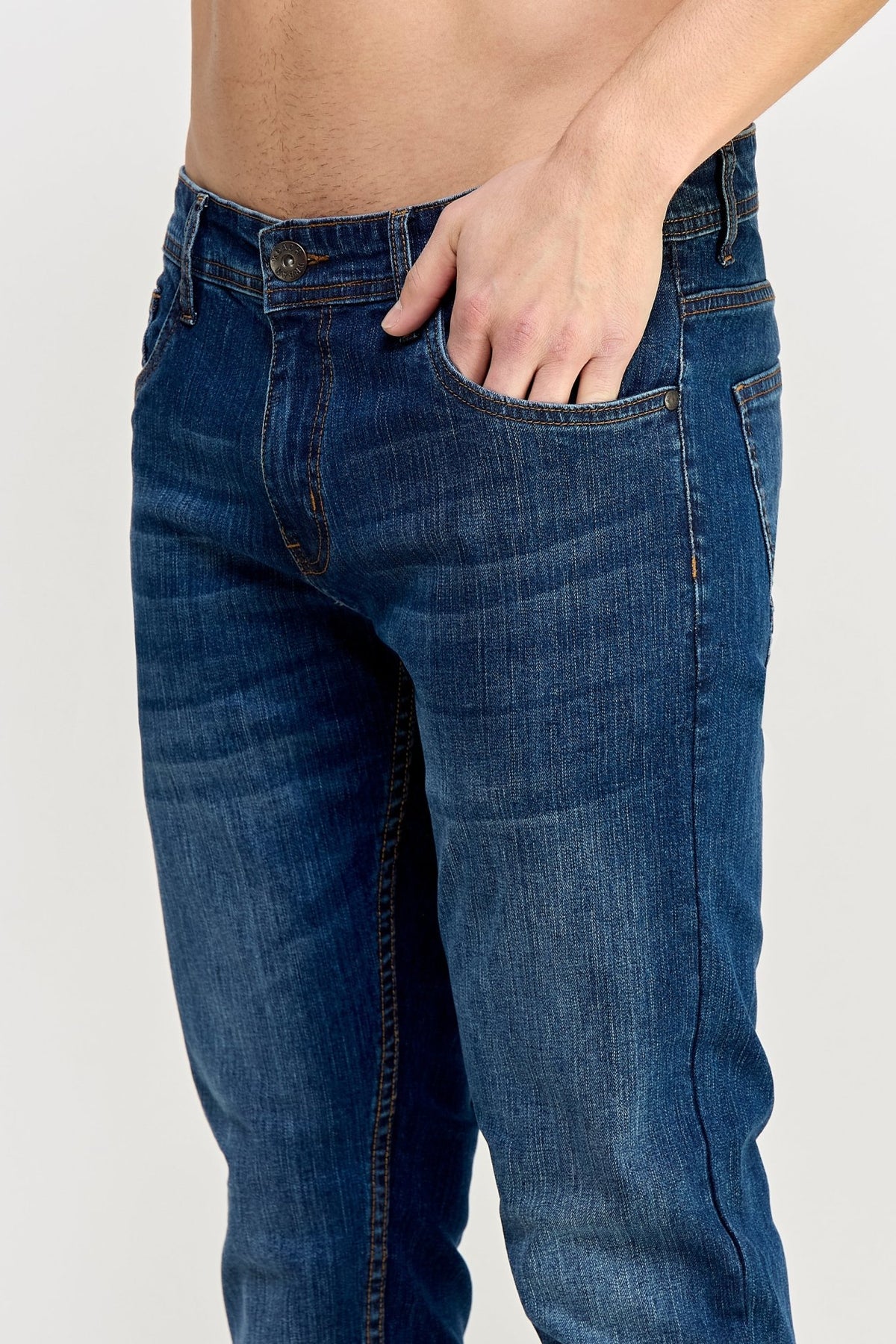 Cobalt Blue Jeans - MEN's Trousers - UrbanKoach