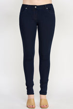 Load image into Gallery viewer, Dark - Blue Straight Fit Jeans - Ladies Trousers - UrbanKoach