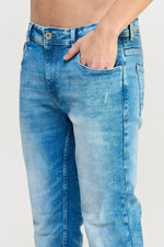 Load image into Gallery viewer, Faded Blue Men's Jeans - MEN's Trousers - UrbanKoach