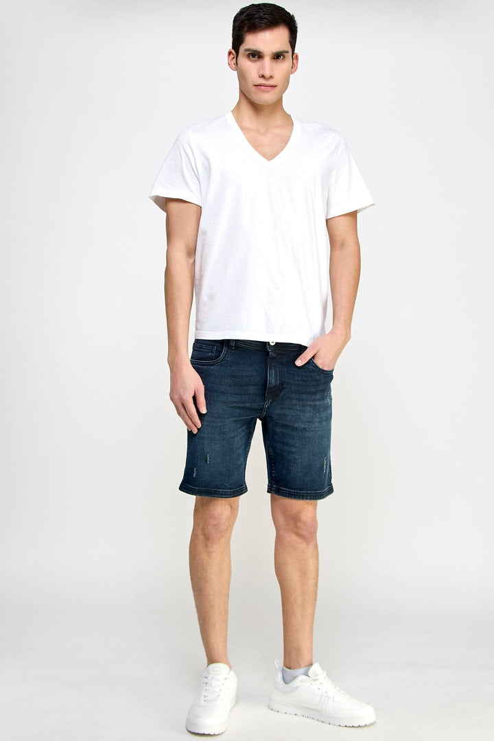 Indigo Denim Shorts - MEN's Shorts - UrbanKoach
