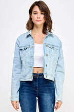 Load image into Gallery viewer, Ladies denim Jacket - Ladies Jackets - UrbanKoach
