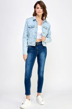 Load image into Gallery viewer, Ladies denim Jacket - Ladies Jackets - UrbanKoach