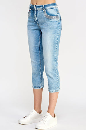Luxe Crop Denim Jeans - Ladies Trousers - UrbanKoach