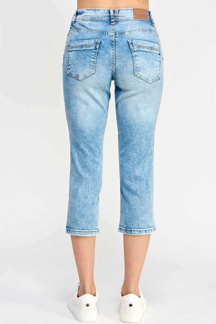 Luxe Crop Denim Jeans - Ladies Trousers - UrbanKoach