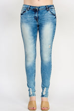 Load image into Gallery viewer, Mid - Blue Denim Jeans - Ladies Trousers - UrbanKoach