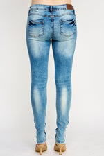 Load image into Gallery viewer, Mid - Blue Denim Jeans - Ladies Trousers - UrbanKoach