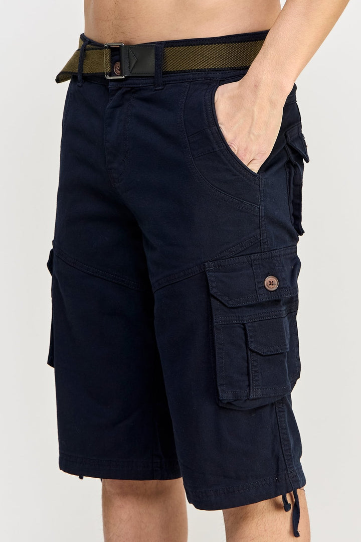 Navy Cargo Shorts - MEN's Shorts - UrbanKoach