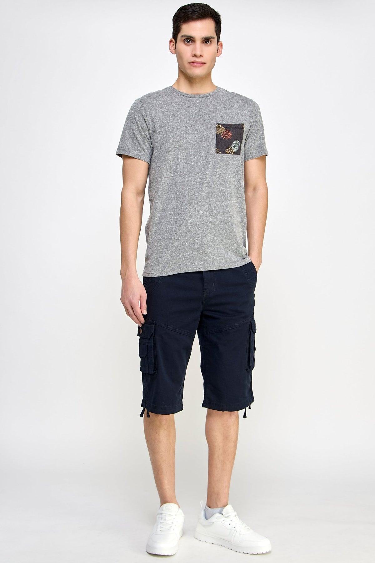 Navy Cargo Shorts - MEN's Shorts - UrbanKoach