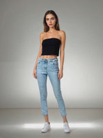 Load and play video in Gallery viewer, Skinny Ankle Leg Denim Jeans