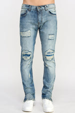 Load image into Gallery viewer, Ripped Men's Jeans - MEN's Trousers - UrbanKoach