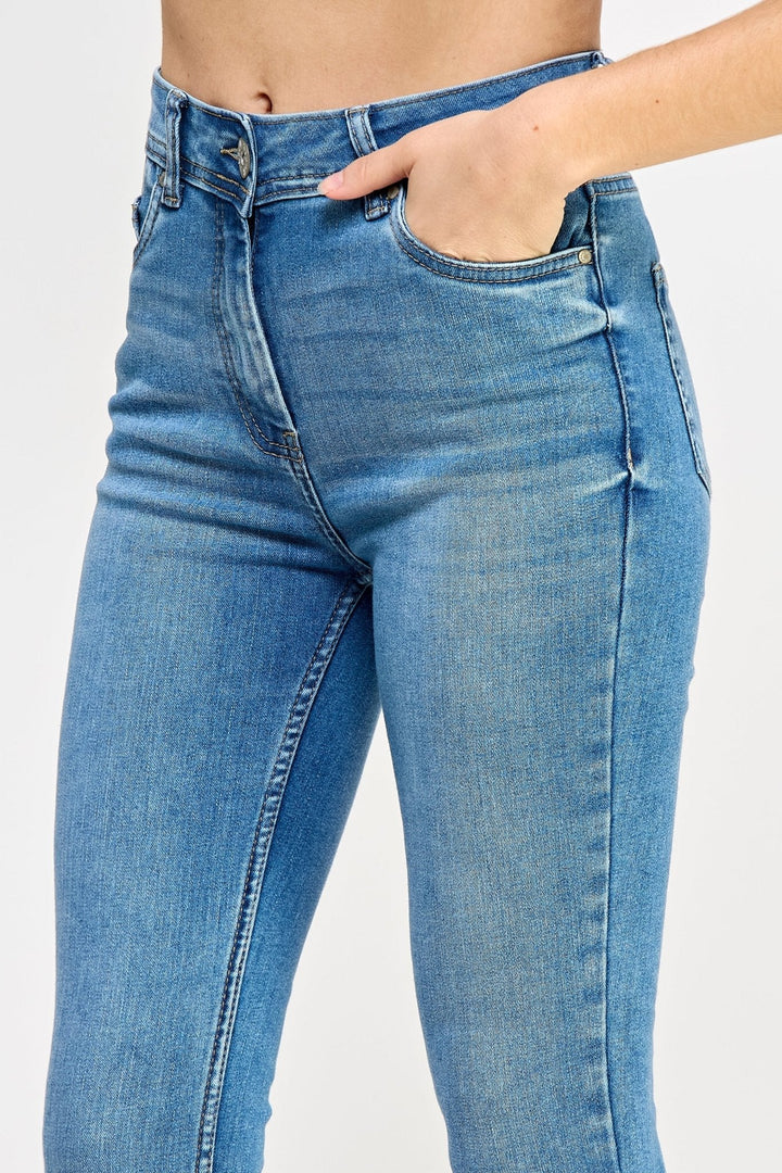 Skinny High Rise Denim Jeans - Ladies Trousers - UrbanKoach