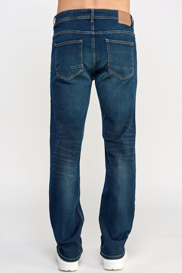 Straight Fit Blue Jeans - MEN's Trousers - UrbanKoach