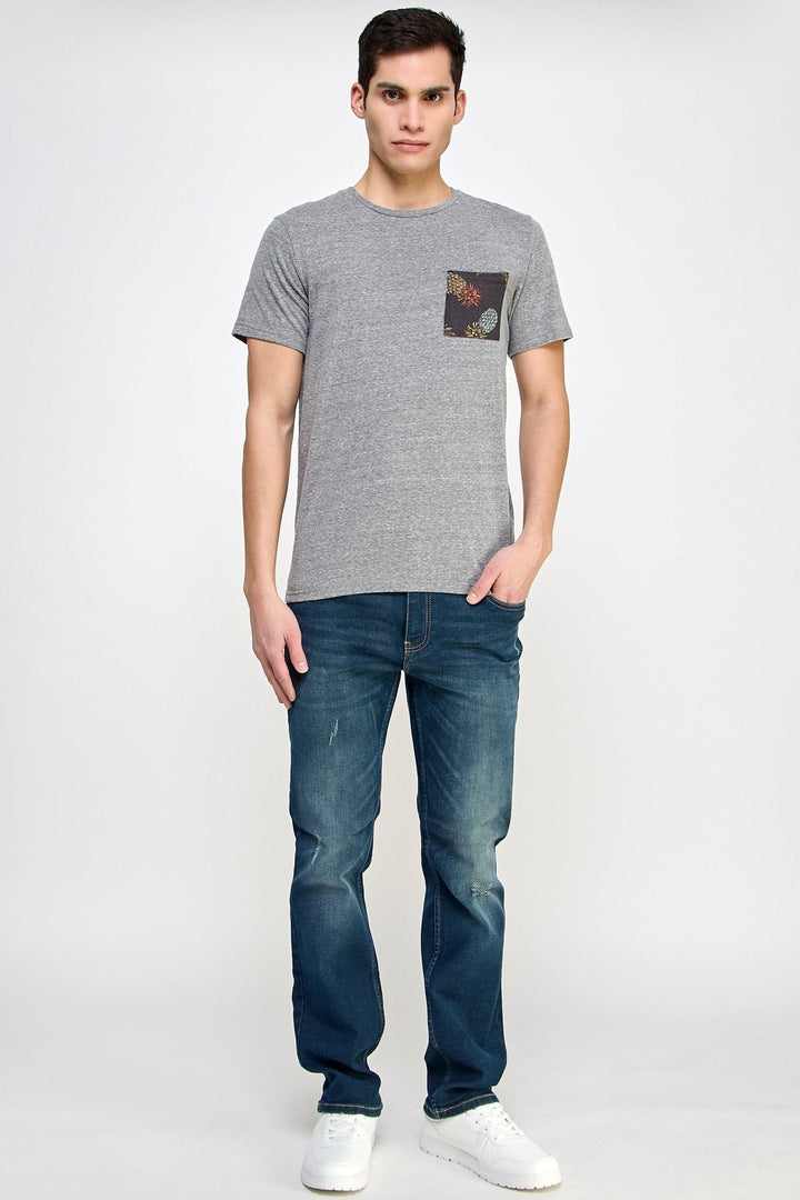 Straight Fit Blue Jeans - MEN's Trousers - UrbanKoach