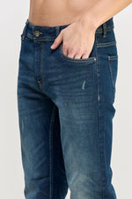 Load image into Gallery viewer, Straight Fit Blue Jeans - MEN's Trousers - UrbanKoach