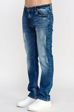 Load image into Gallery viewer, Straight - Fit Denim Jeans - MEN's Trousers - UrbanKoach