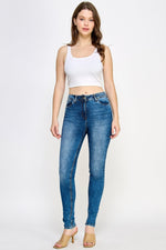 Load image into Gallery viewer, Veronica Mid - Blue Jeans - Ladies Trousers - UrbanKoach