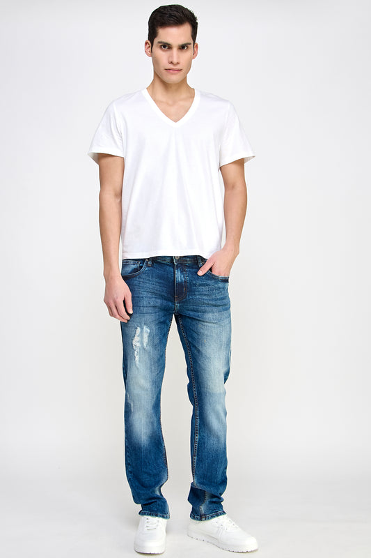 Straight-Fit Denim Jeans