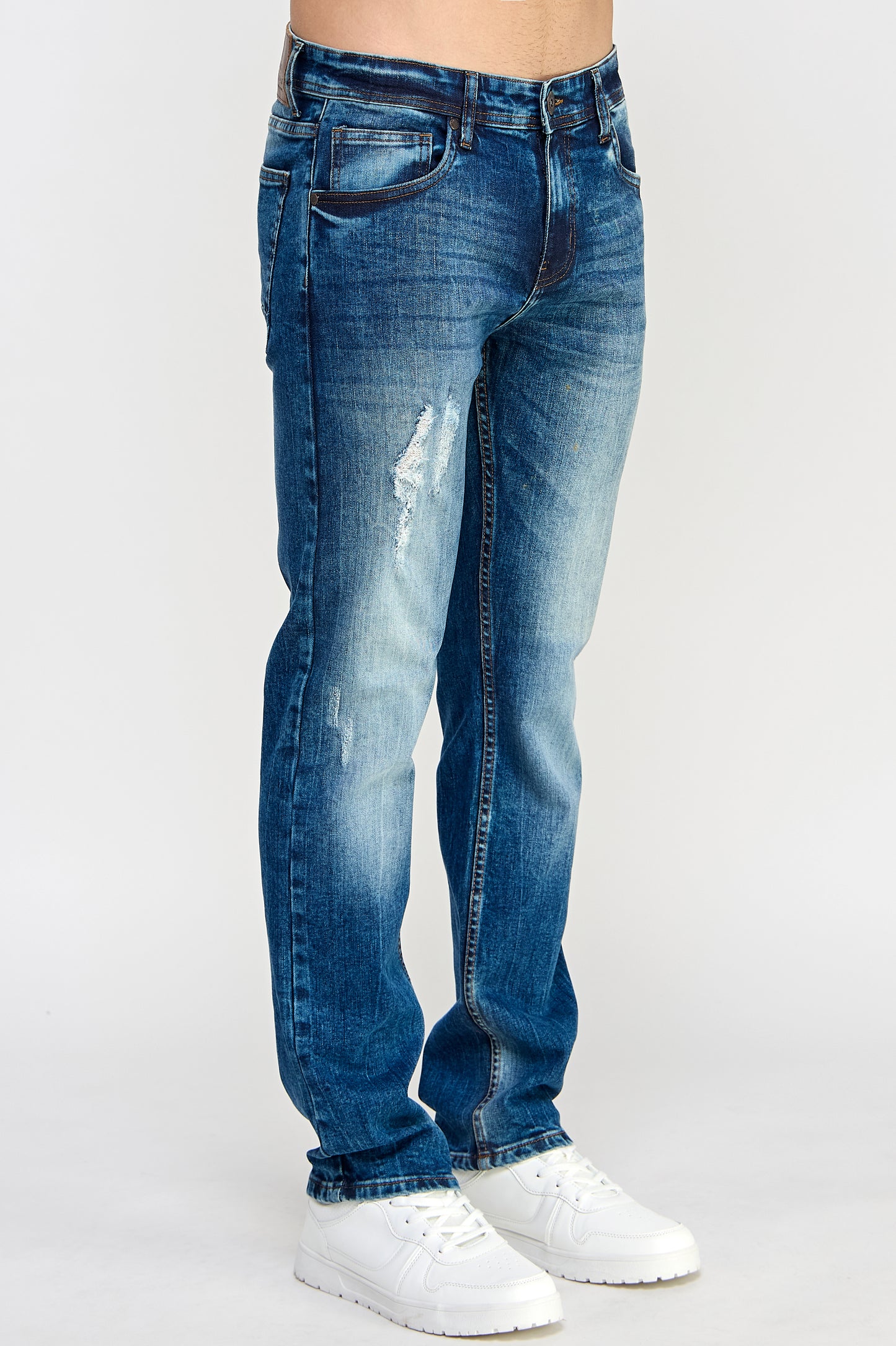 Straight-Fit Denim Jeans