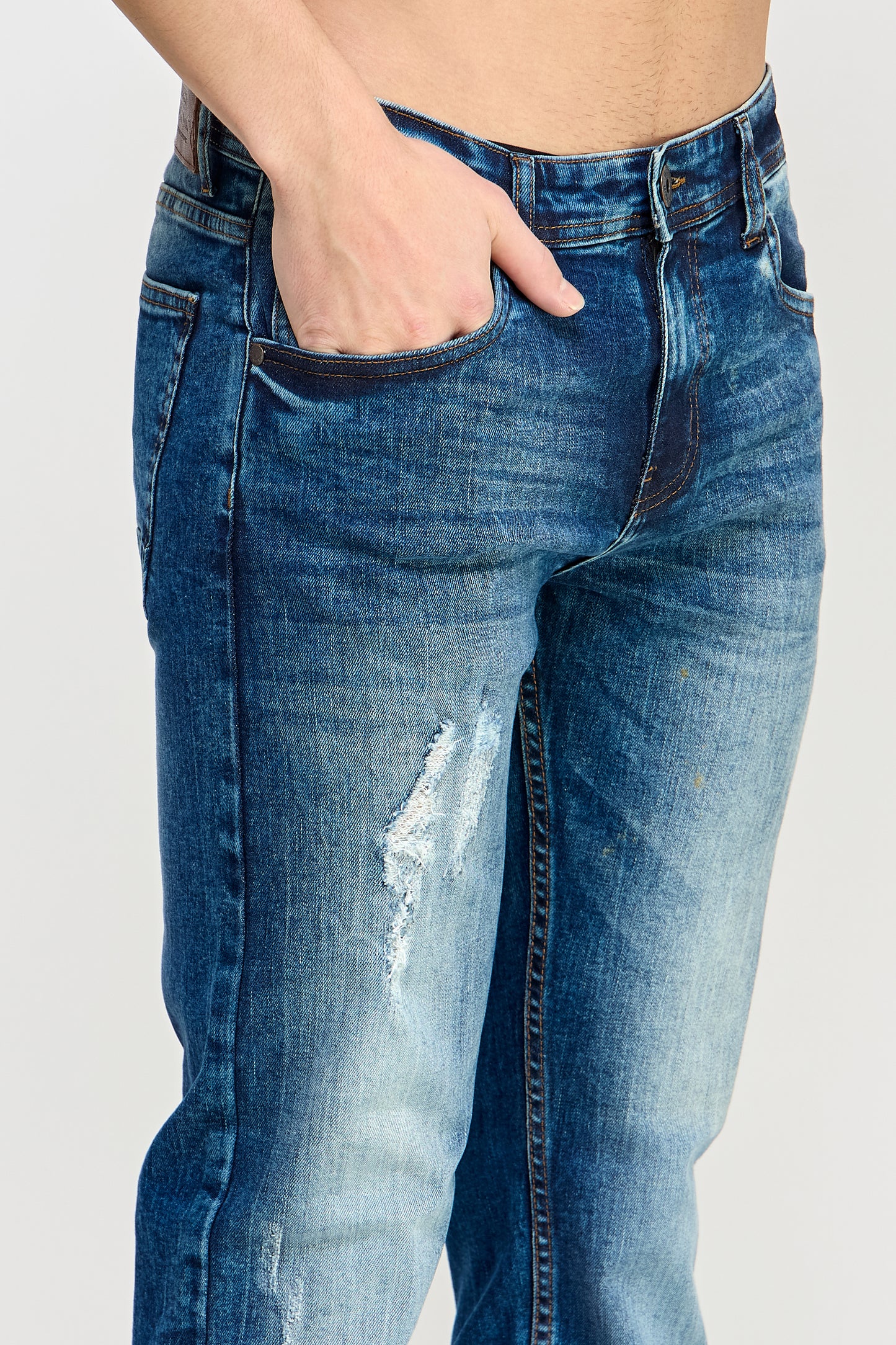 Straight-Fit Denim Jeans