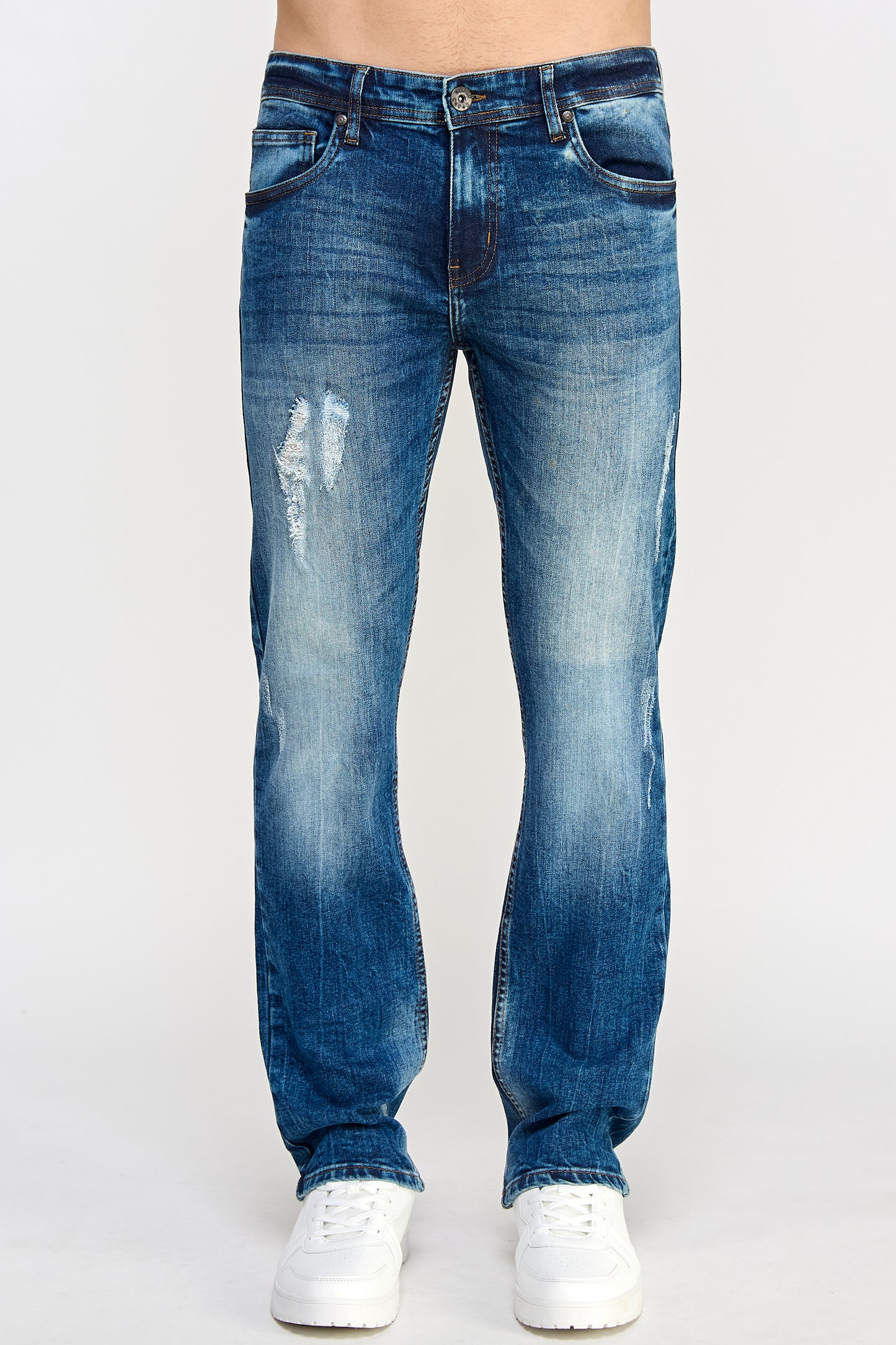 Straight-Fit Denim Jeans