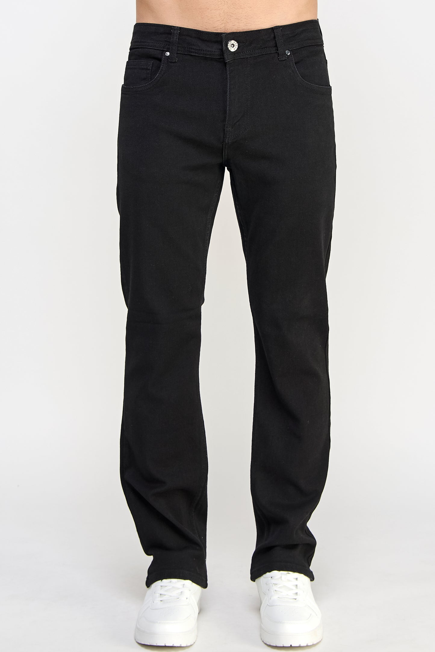 Black Men's Straight Fit Jeans