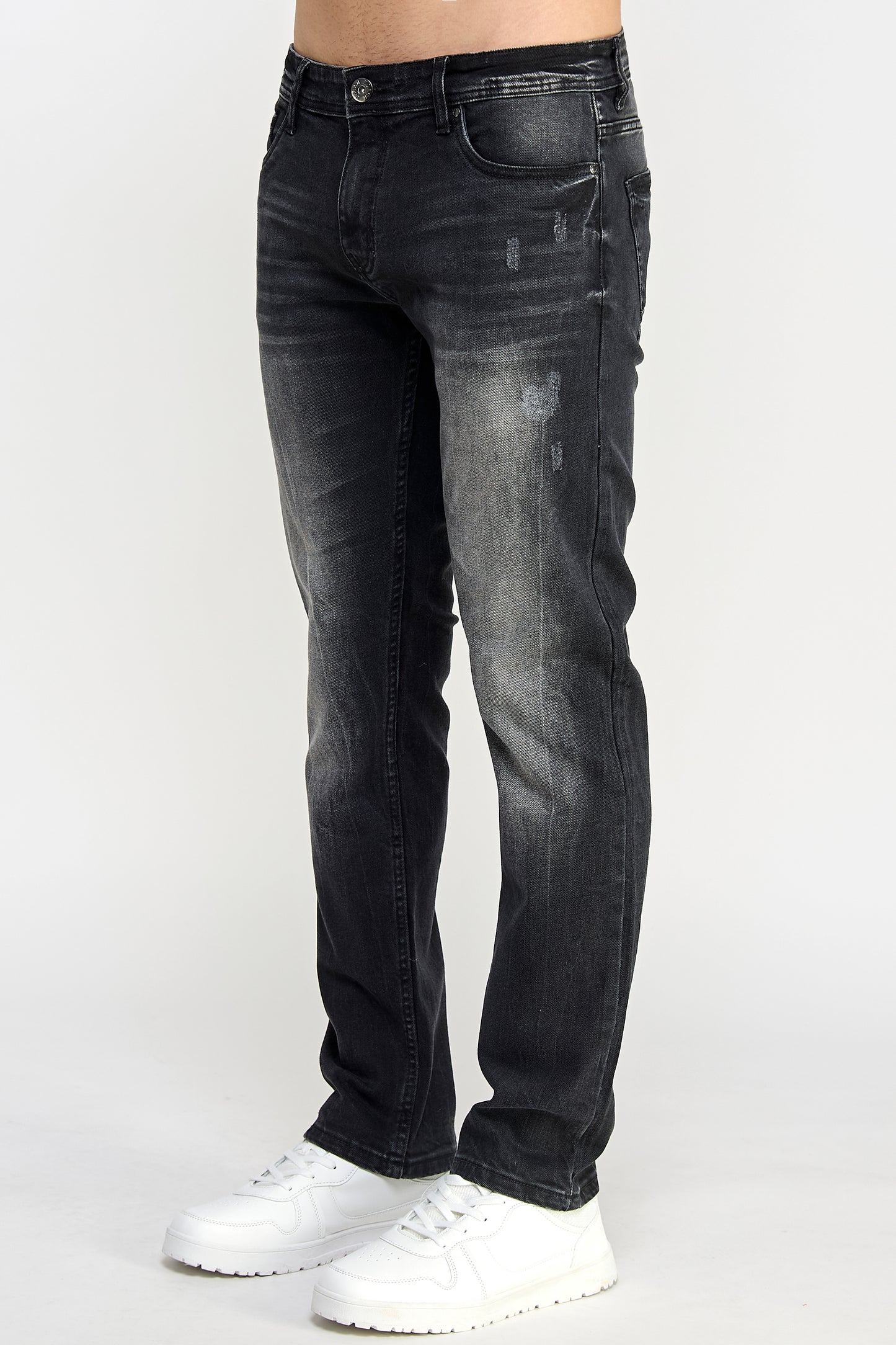 Straight-fit Black Jeans