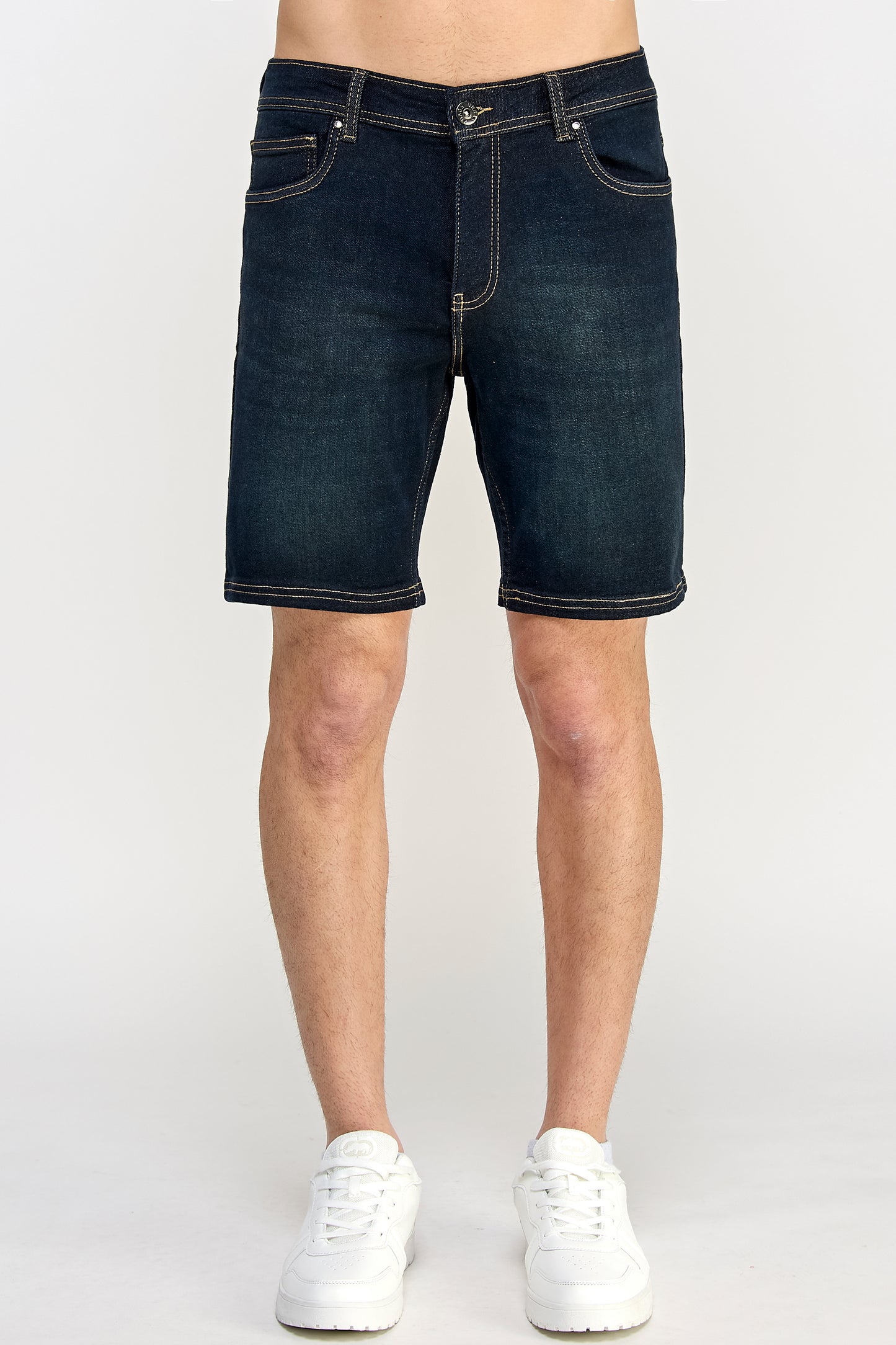 Straight Fit Denim Shorts