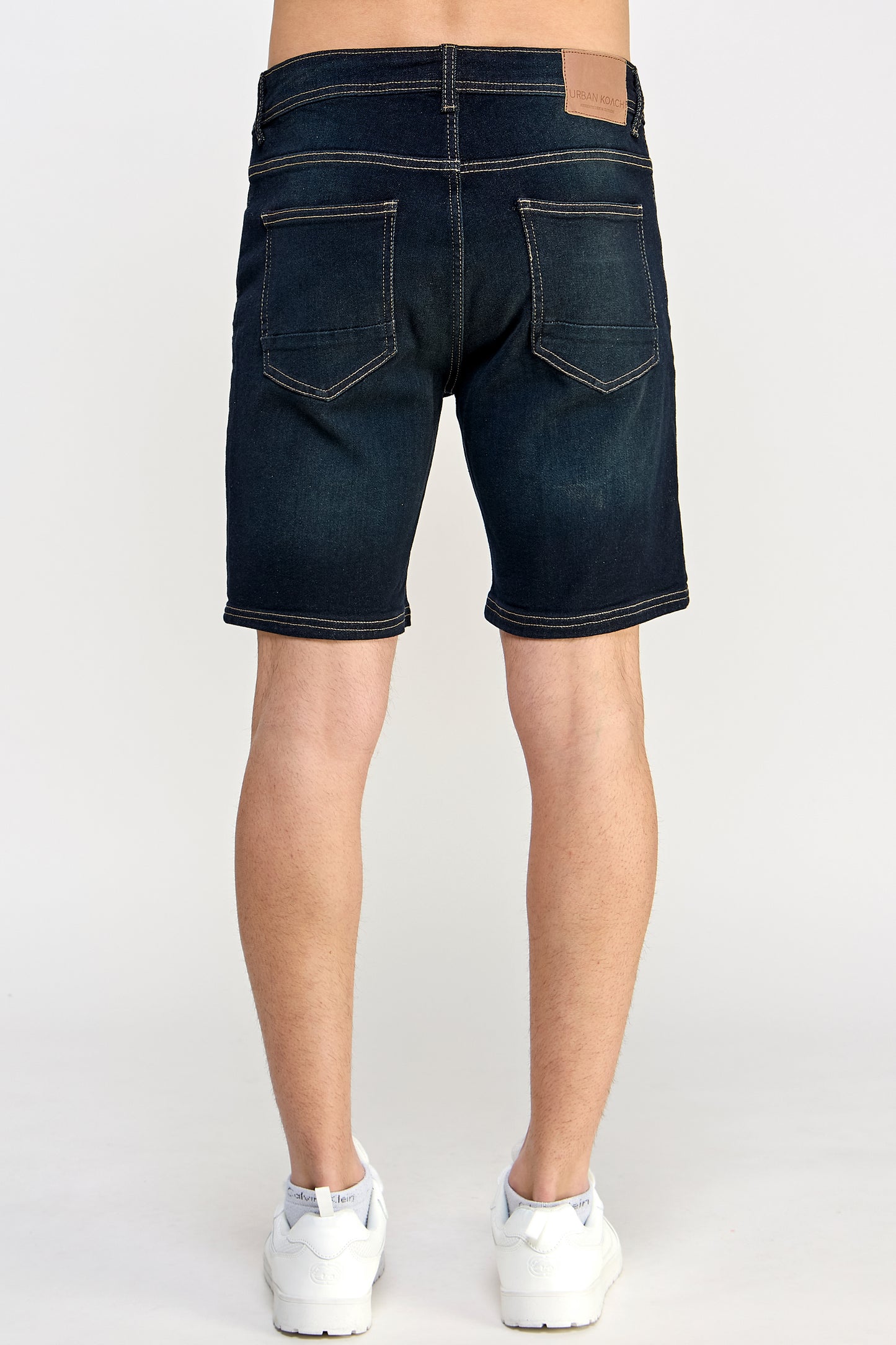 Straight Fit Denim Shorts