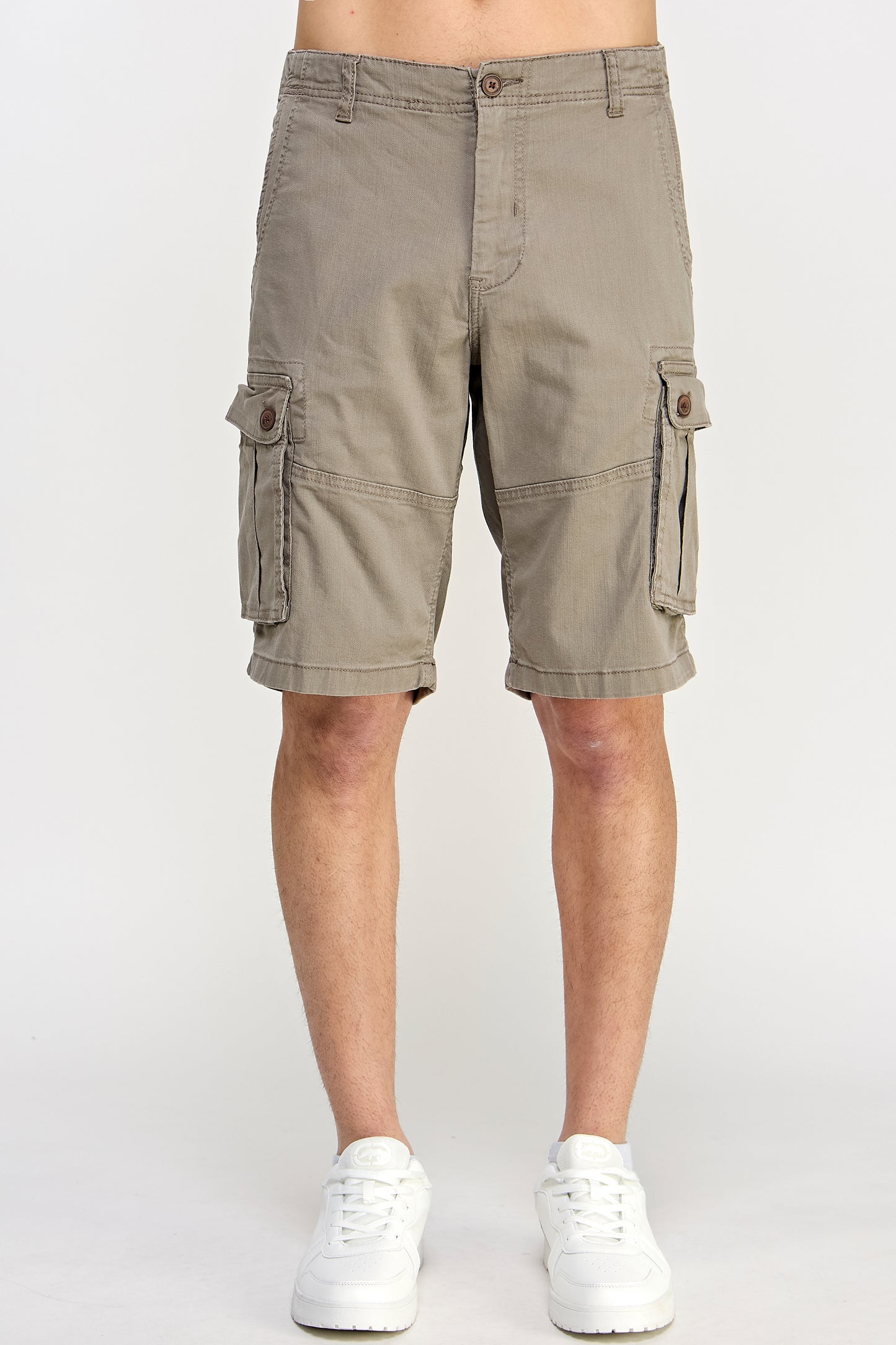 Beige Cargo Shorts