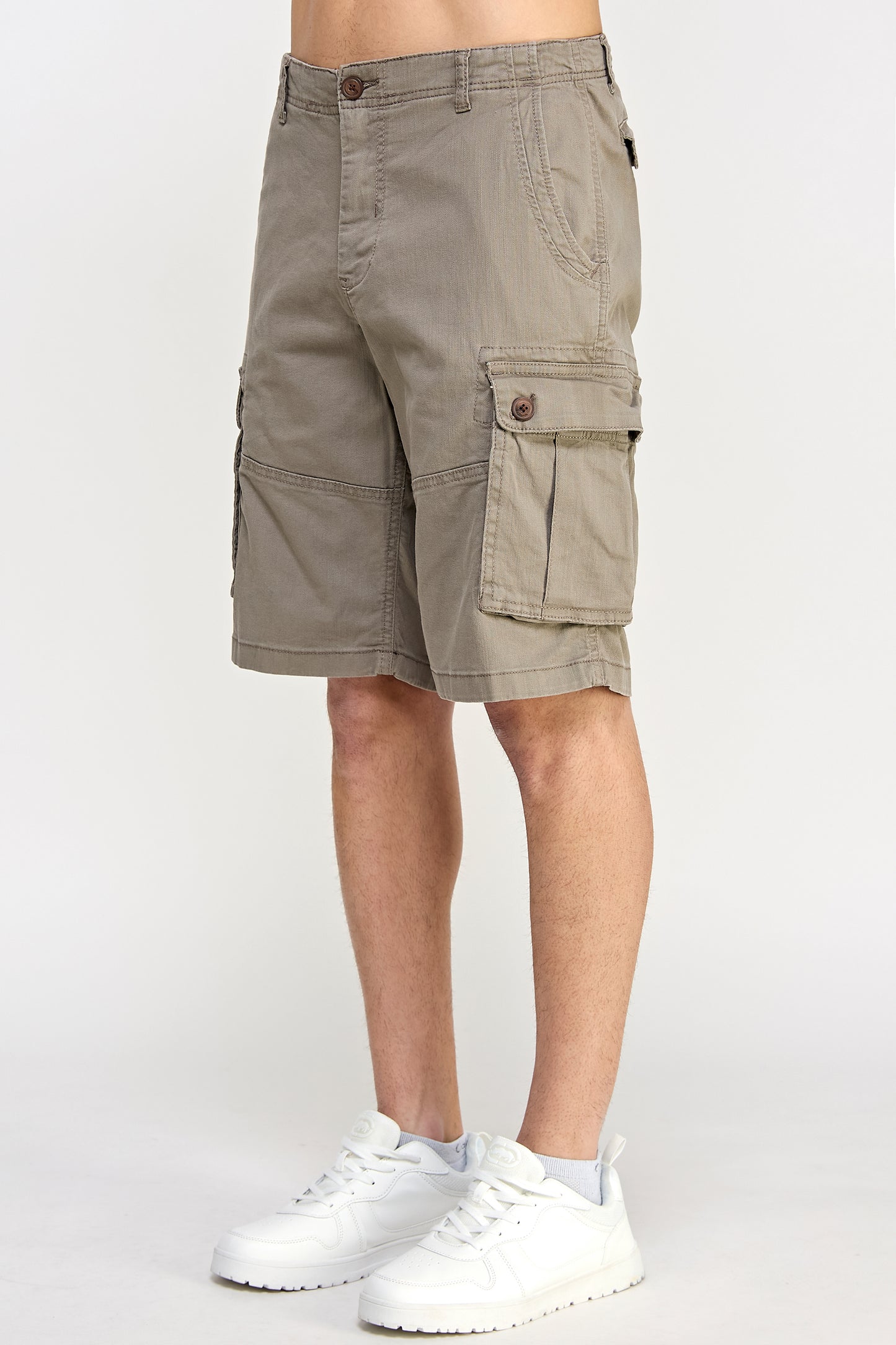 Beige Cargo Shorts