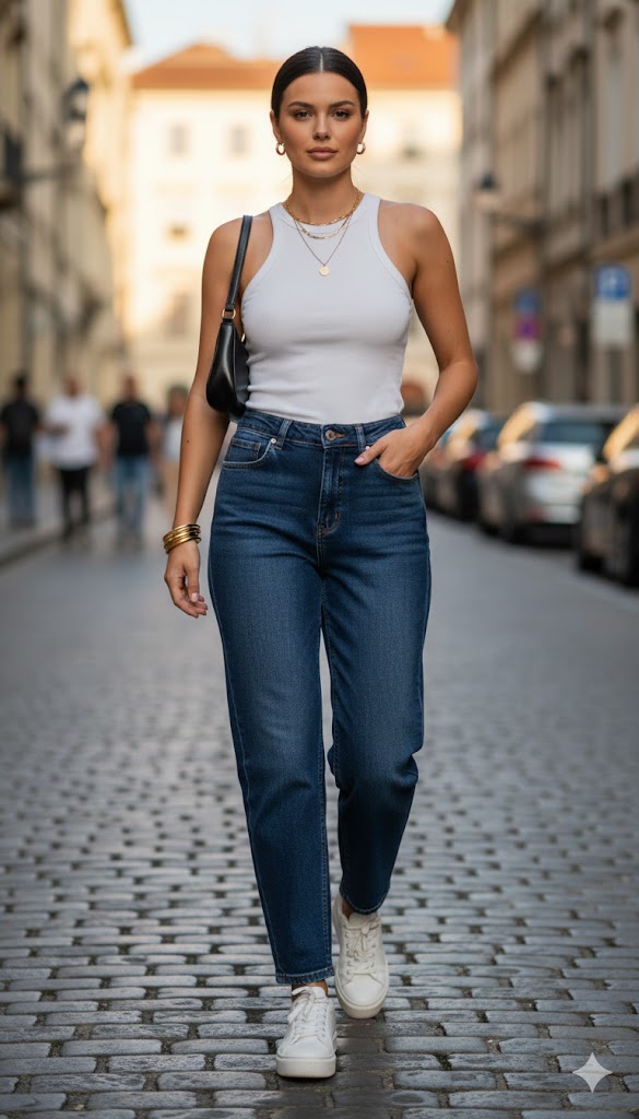 Lyric Straight Denim Jeans