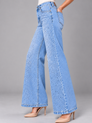 Caspian Bead denim jean