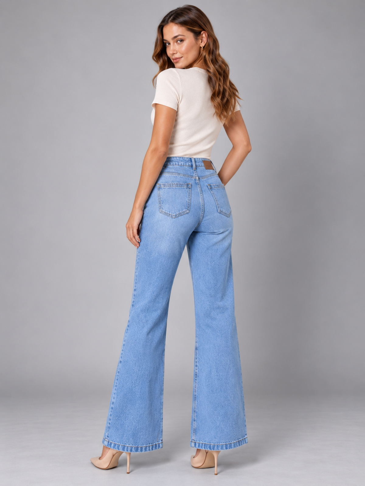 Caspian Bead denim jean