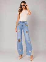 Load image into Gallery viewer, Sunlit Meadow Barrel-Leg Jeans
