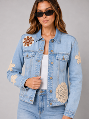 Daisy Chain Patchwork Denim Jacket