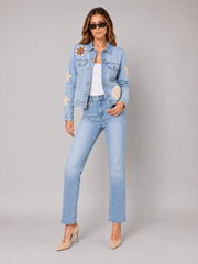 Daisy Chain Patchwork Denim Jacket
