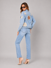 Daisy Chain Patchwork Denim Jacket