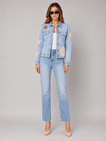 Load image into Gallery viewer, Daisy Chain Patchwork Denim Jacket