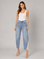 Load image into Gallery viewer, Crystal Fade Straight-Leg Jeans