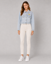 Garden Muse Embroidered Denim Jacket