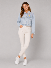 Garden Muse Embroidered Denim Jacket